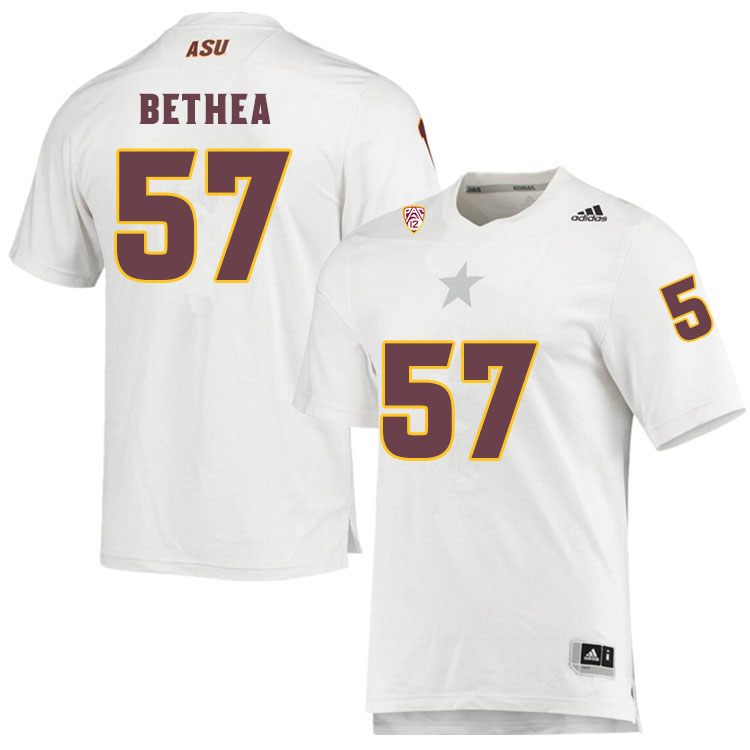 Men #57 Armon BetheaArizona State Sun Devils College Football Jerseys Sale-White